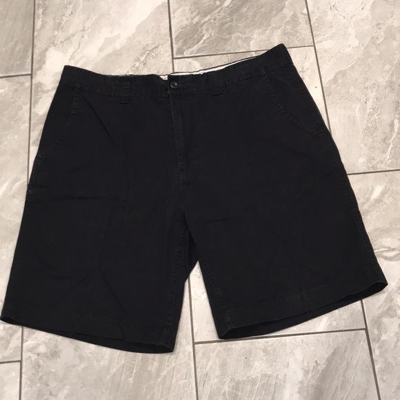 St. John's Bay Comfort 9" Mens Black Chino Short | 38 - Picture 3 of 11